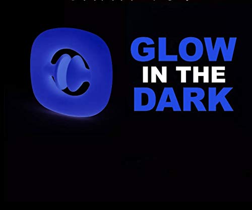 TechOk 🇬🇧, Fidget Snappers, Snappers, Squeeze, Grab, Fidget toy, Pop sensory fidget toy, Hand workout, Anxiety stress relief toy. GLOW IN THE DARK BLUE