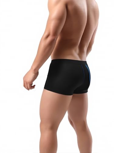 Men's Comfortable Boxer Briefs Soft and Breathable Moisture Wicking Underwear for Active and Everyday Use Blue3