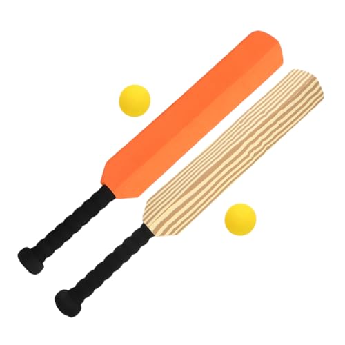 Mipcase 2 Pcs Kids Cricket Set, Cricket Bat for Kids Eva Baseball Bat Kit for Backyard Garden
