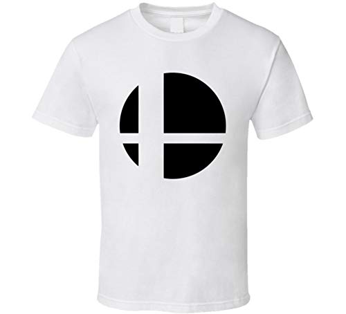 Super Smash Bros Logo Gaming Video Game T Shirt XL White