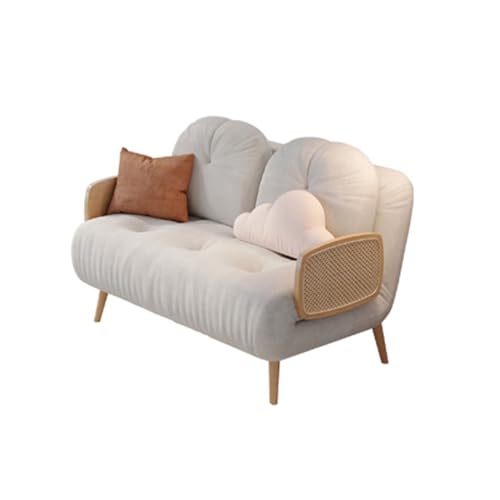 NexaGeniX Sofá Cama Sofá Cama Plegable con Respaldo Ajustable y sillón Convertible. Diseño Compacto, Ideal for dormitorios Salas de Estar(Blanco,120cm)