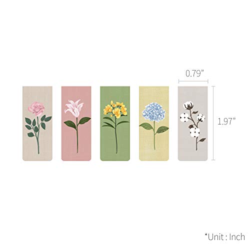 Monolike Magnetic Bookmarks The Flower, Set Of 5 #TOP4