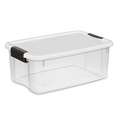 STERILITE 19848006 Ultra Storage Tote with Titanium latches, 18 Quart