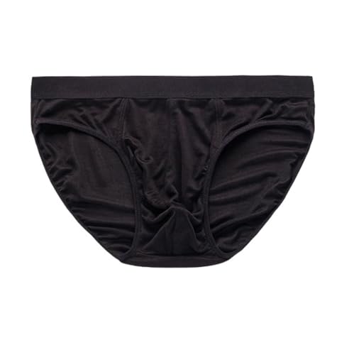 100% Mulberry Silk Men's Briefs Stretch Silk Underwear Thin Soft Panties Mid Waist Shorts Men Daily Underpants