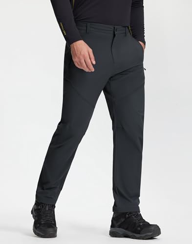 Pioneer Camp Herren Wanderhose Trekkinghose Outdoorhose Stretch Schnell Trocknend Atmungsaktiv Leicht Arbeitshosen Herren Für Camping Klettern Reisen(Black;XL)