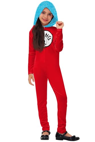 AOBUTE Dr Seusi Bodysuits Christmas Red Thing 3D Printed Jumpsuits Winter Festival Clothes 2XL