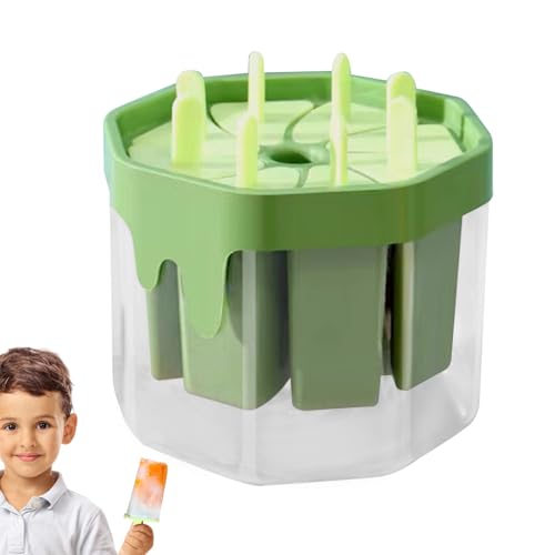 Moldes para paletas | Molde de hielo de 8 cavidades | Bandejas de congelador de alimentos de fácil liberación, herramientas para hacer pasteles para niños, niñas, amigos y familiares