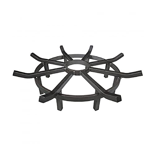 TITAN GREAT OUTDOORS 24" Wagon Wheel Fire Grate, Decorative Wood Burning Lifted Grate Pit