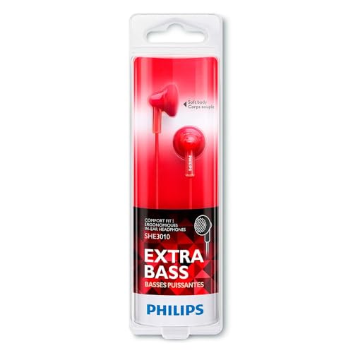 【中古】PHILIPS インナーイヤー レッド SHE3010RD Amazon.co.jp: PHILIPS インナーイヤー レッド SHE3010RD : 家電＆カメラ