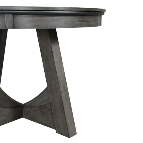 Bowery Hill BH-4752-2010707 Modern Wood Gray Finish Round Game Table thumb #8