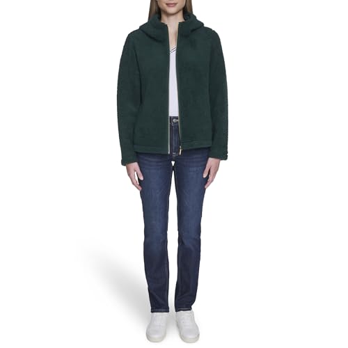 Image of Nautica Women's Solid Sherpa Zipup Hoodie Jacket