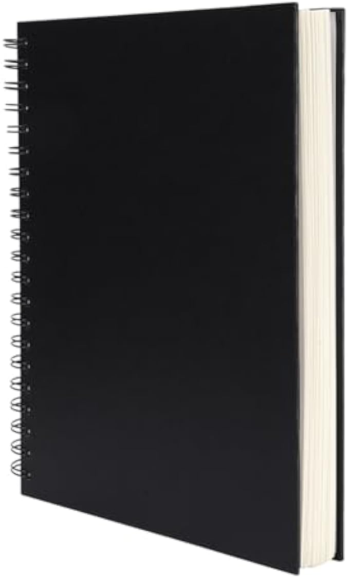 8.5x11inches Hardbound Sketch Book, Spiral Bound Sketch Pad, 80-Sheets 90gsm Inner Paper, Acid Free Drawing Art Paper, Prefect Works with Kids and Adults