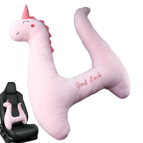 Soporte de cabeza para asiento de coche para niños, almohadas de gran diseño curvatura para dormir, lindo estilo de unicornio rosa, almohada transpirable para niños, almohadas suaves para el cuello