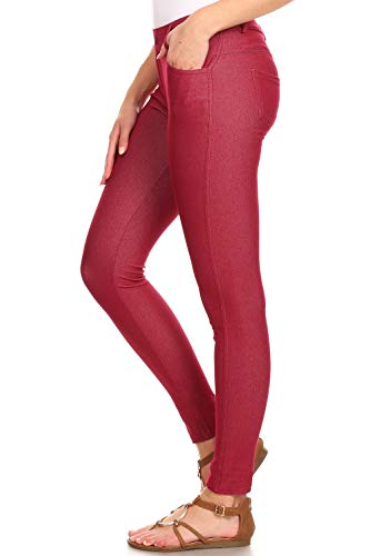 Image of YELETE Women's Basic Five Pocket Stretch Jegging Tights Pants