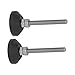 Xolsurg Furniture Glide Swivel Leveling Mounts Adjustable Nylon Rubber Base Leveling Pads M6 Thread D30xM6x50 for Machine Tools Office Home Furnitures Shelves