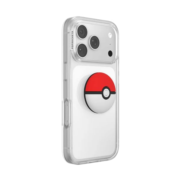 Image of PopSockets Adhesive Phone Grip, Holder- Pokeball