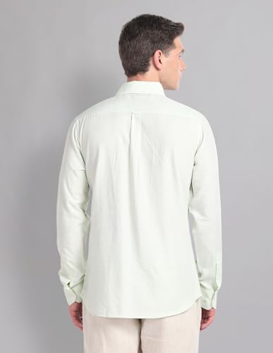 Image of Arvind Modern Slim Fit Heathered Summer Shirt