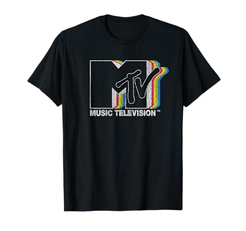 MTV Static Rainbow Logo T-Shirt