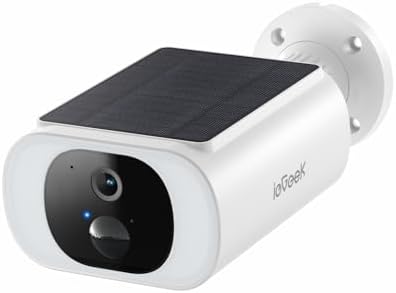 ieGeek 2K Camara Vigilancia WiFi Exterior Solar, Cámara de Seguri...