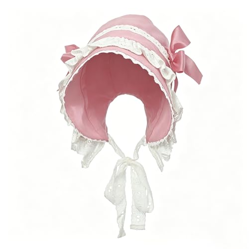 Bonnet victorien en dentelle pour événements costumés et soirées rétro de femme