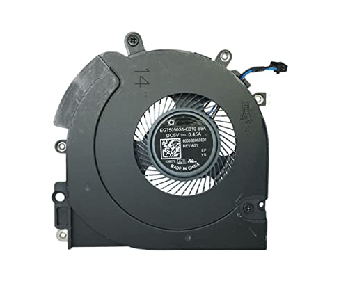 ラップトップCPUファン互換 HP 745 G5 840 G5 846 G5 ZBOOK 14U G5 L22306-001 EG75050S1-C010-S9A K96071 6033B0068601 DC5V 0.45A