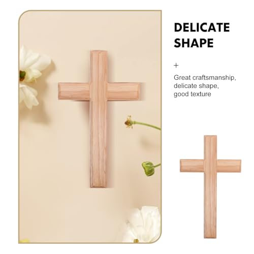 Cruz de madera de iglesia y hogar para decoración religiosa de pared 3