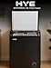 HYE Chest Freezer - 96L Freezer, Quiet 42 dB Operation, Mechanical Temperature Control, Freestanding Design, Black, Suitable For Garages & Outbuildings - RF01CF96B24
