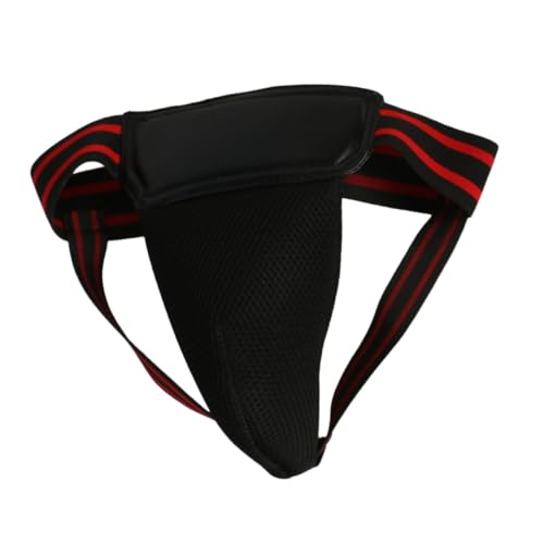 BRIGHTFUFU Professional Groin Guard Wear-Resistant Crotch Protector for Training Comfortable Portable Boxing Accessory Integrated Design for Outdoor Sports Reusable Breathable