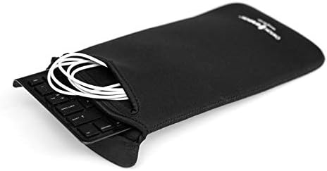 GRIFITI Chiton Slim 10 5" x 10" Neoprene Keyboard Sleeve Cover Extremely Small Keyboards Portable Case & Accesories - Extra Pocket for Cable, Computer Mouse or Gaming Trackpad