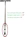 INTBUYING 40'' Soil Sampler Probe Soil Test Probe with 11.8inch Sample Ejector and Foot Pedal &Rubber Handle 2in Dia Stainless Steel (Dutch Type