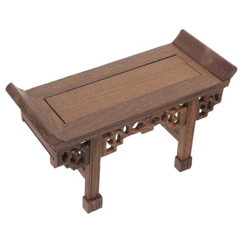 Veemoon Soporte Rectangular de Madera Rojo para Macetas y Jarrones Base Pequeña para Exhibición de Plantas Verdes Pedestal Decorativo Multifuncional para Estatuas y Flores en Hogar o
