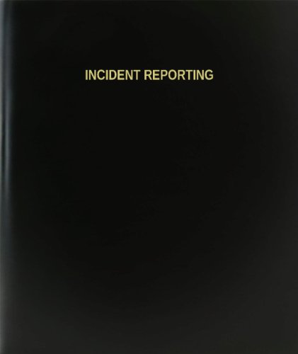 BookFactory Incident Reporting Log Book/Journal/Logbook - 120 Page, 8.5''x11'', Black Hardbound (XLog-120-7CS-A-L-Black(Incident Reporting Log Book))