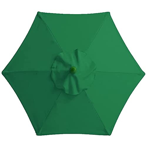 Toile rechange parasol 300cm étanche anti-UV rouge pour jardin