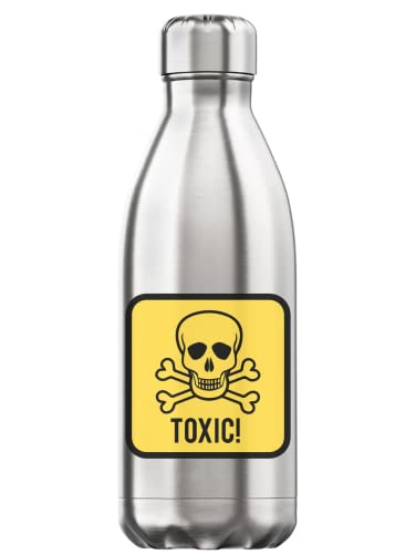 Botella térmica acero inoxidable sin BPA de 350ml termo plata reutilizable diseño calavera 2