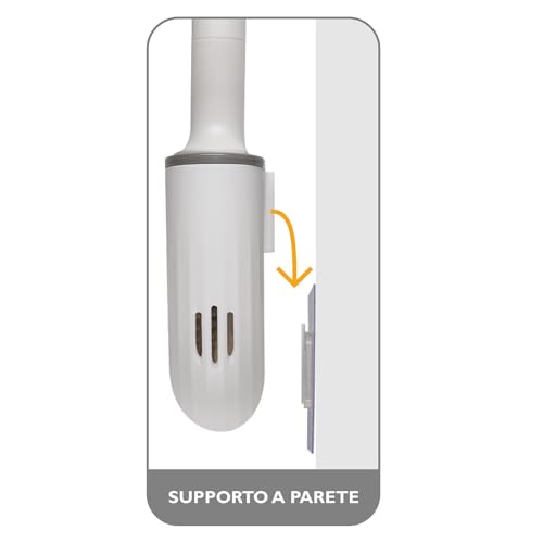Image of PARODI & PARODI - Detachable Toilet Brush, Hanging Toilet Brush with Adhesive Hook, Toilet Brush Home /Travel Useful Accessories for Camper, Small Lightweight Toilet Brush, Bathroom Accessories