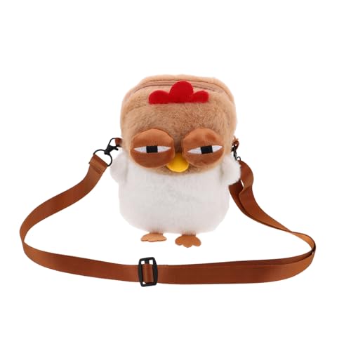 CONGARTENO Bolso De Pollo Bandolera Pequeño Diseño De Gallina De Peluche Para Mujer Monedero De Pollo Diseño De Dibujos Animados De Animal Para Niña Esponjoso y Imagen de CONGARTENO Bolso De Pollo Bandolera Pequeño Diseño De Gallina De Peluche Para Mujer Monedero De Pollo Diseño De Dibujos Animados De Animal Para Niña Esponjoso y