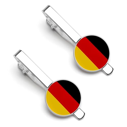 ネクタイピン 2枚セット ドイツ 国旗 タイクリップ おしゃれ お洒落 衣装アクセサリー ビジネス 日常仕事 結婚式 冠婚 記念日 卒業式 入学式 プレゼント