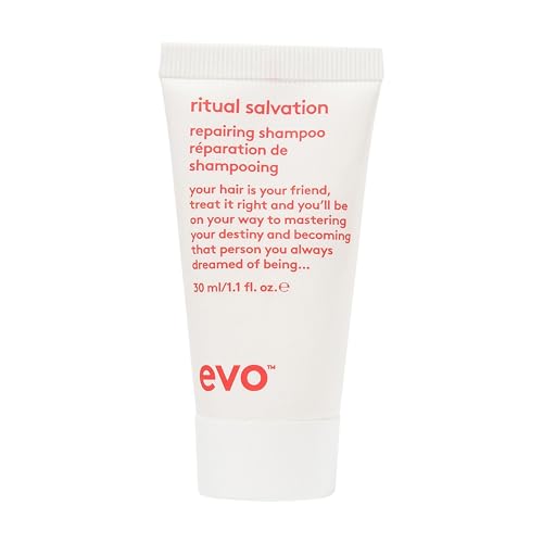 evo Ritual Salvation Repairing Shampoo - Gently Cleanses, Treats Damaged & Brittle Hair & Protects Colour