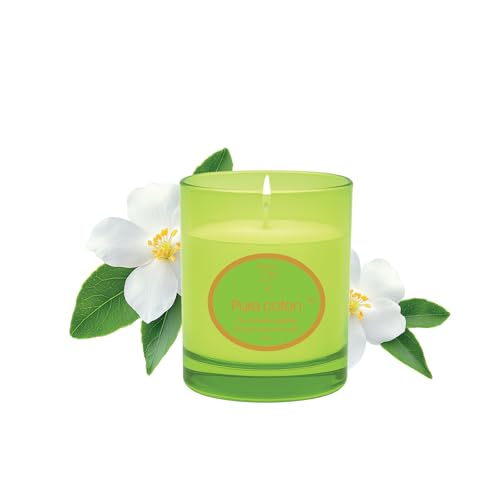 L'Instant des Sens Bougie Parfumée - Bougie Naturelle à la Cire de Soja - Bougie Cadeau Décorative - Senteur Apaisante Relaxante - Fabriquée en France - 190g (190g, Pure Coton)