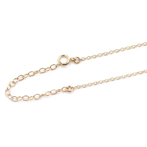 MaeMae June Birthstone Crystal Necklace, Alexandrite Swarovski Crystal Gemstone Jewelry, 14k Gold-Filled Chain 16”-18” - Image 4