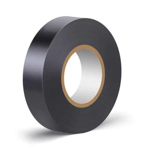 Image of 16 Pack Black Electrical Tape Waterproof，3 /4 in x 60ft，High Temperature Electric Tape Weatherproof Home Outdoor Multipurpose Insulating Wire Wrapping，Maximum Voltage