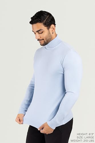 X RAY Mens Turtleneck, Soft Slim Fit Pullover Top, Basic Turtle Neck Sweater for Men3