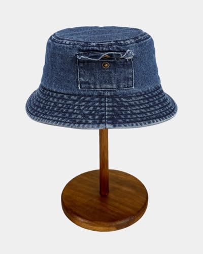 Sombrero Bucket Denim Unisex para Verano y Playa miniatura 3