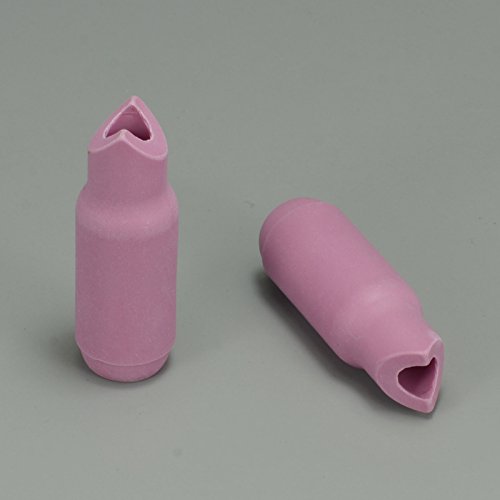 Image of RIVERWELD TIG Torch Ceramic Cups Outside Inside 90º 10N50 1 /4 inch 6.5mm 10pcs