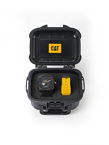 La mejor comparación de Caterpillar Reloj los más solicitados. 37 CAT Reloj Auto Square Silicón Negro para Hombre