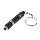 Generic 7mm Hole Metal Punch Keychain with Blade for Gift Black, as described