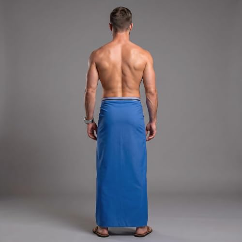 Image of Men's Cotton Lungi | Soft Breathable Wrap Around Lungi | Comfortable Daily & Home Wear for Men