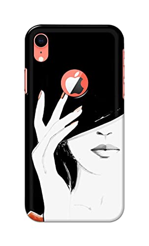 Image of PRINTFIDAA Photo of Beautiful Girl Hard Back Cover for Apple iPhone XR Logo (6.1 inch), A2105, A1984, A2107, A2108 Back Cover -(P6) KAT1005