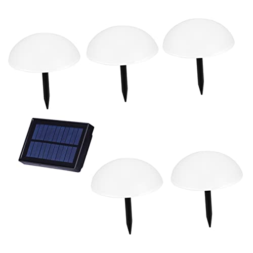 NUOBESTY Garden Decor Solar Pathway Light Easy to Move Solar Lawn Lamp No Tools Required Hemisphere Shape