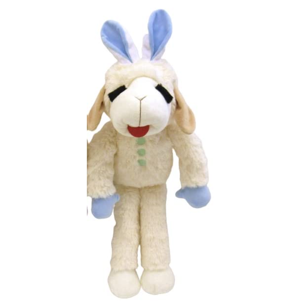 Multipet Lamb Chop Dog Toy, Easter, Bunny Ears, 24" - Pink